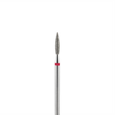 Fresa/Broca de diamante, forma de llama roja 2.1 L 10mm